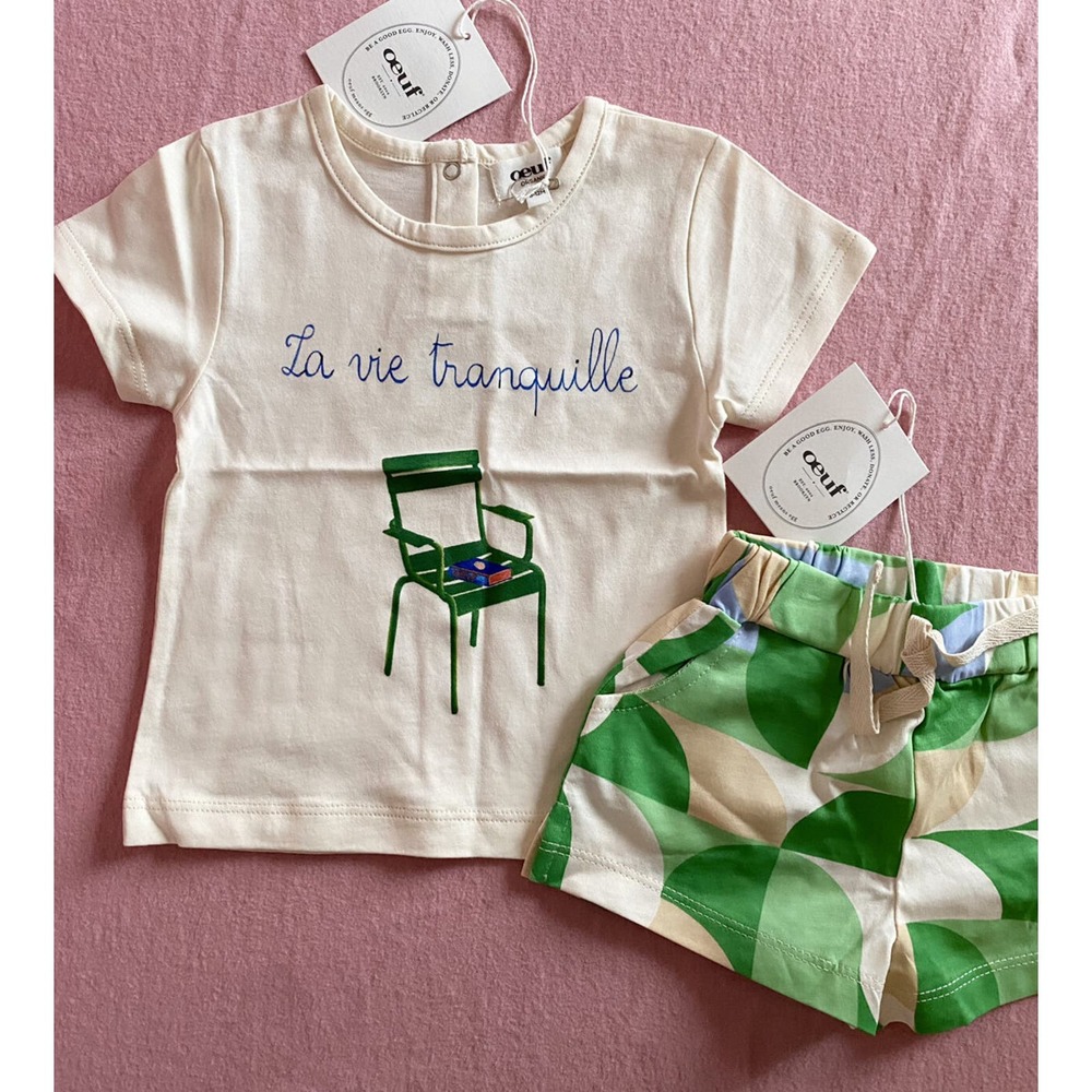 NWT Oeuf Outfit, 6-12M